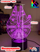 The Millennium Falcon 3D LED Night Light Lamp - KustomboxNight Lights & Ambient LightingKustomboxStandard Size