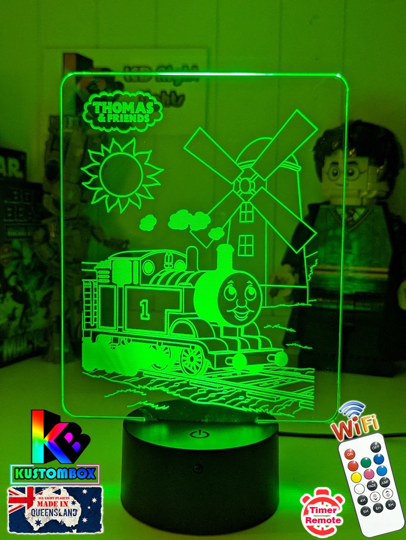 Thomas the Tank 3D LED Night Light Childrens Bedroom Lamp - KustomboxNight Lights & Ambient LightingKustomboxStandard Size