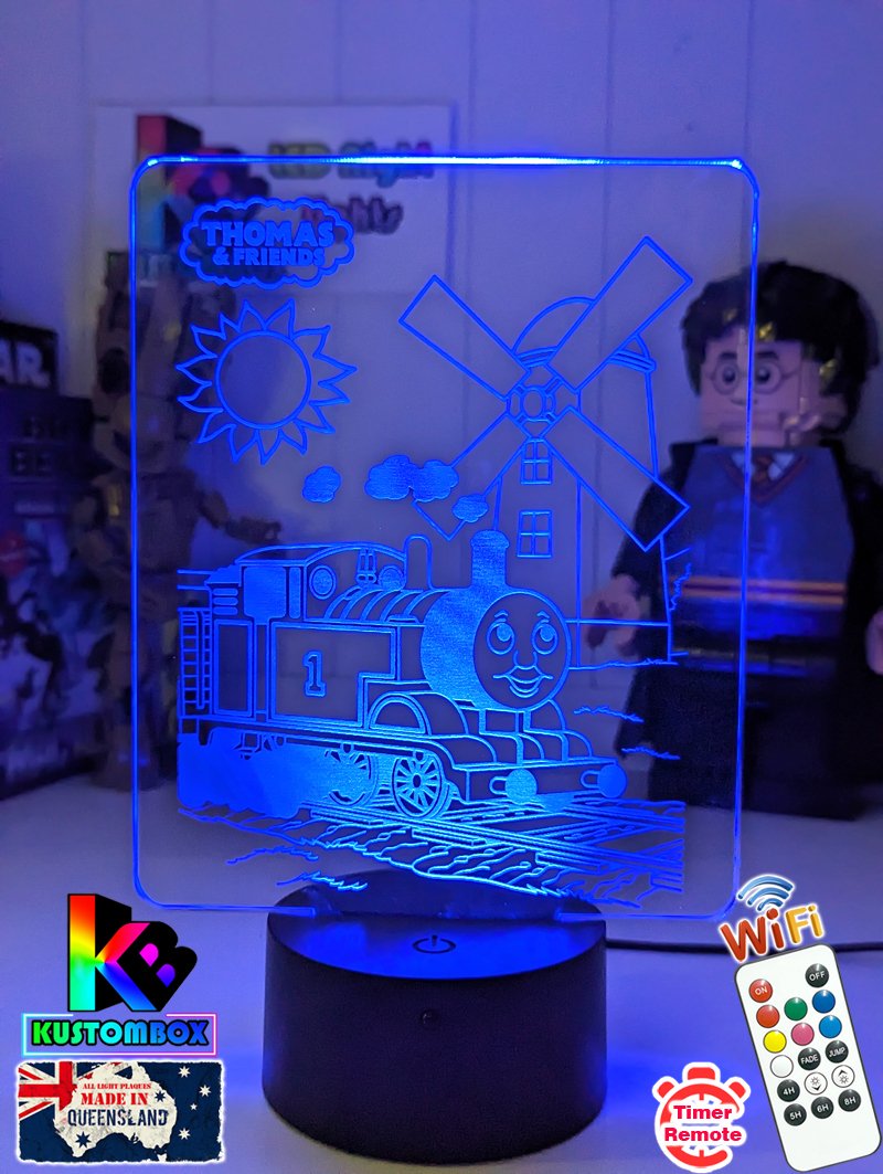 Thomas the Tank 3D LED Night Light Childrens Bedroom Lamp - KustomboxNight Lights & Ambient LightingKustomboxStandard Size