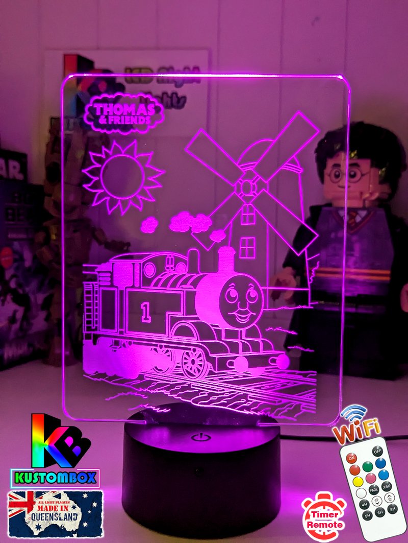 Thomas the Tank 3D LED Night Light Childrens Bedroom Lamp - KustomboxNight Lights & Ambient LightingKustomboxStandard Size