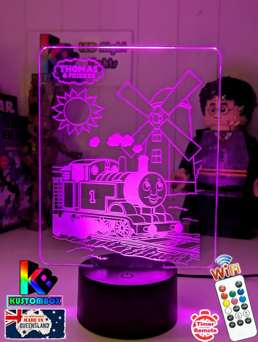 Thomas the Tank 3D LED Night Light Childrens Bedroom Lamp - KustomboxNight Lights & Ambient LightingKustomboxStandard Size