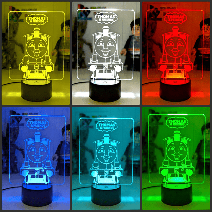 Thomas the Tank 3D LED Night Light Childrens Room Lamp - KustomboxNight Lights & Ambient LightingKustomboxStandard Size