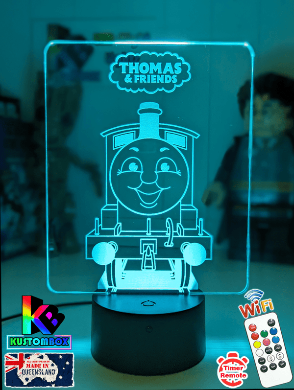 Thomas the Tank 3D LED Night Light Childrens Room Lamp - KustomboxNight Lights & Ambient LightingKustomboxStandard Size