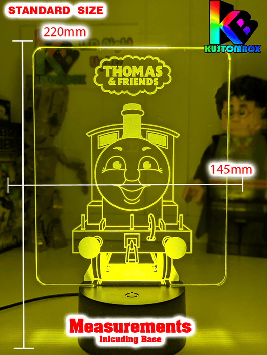 Thomas the Tank 3D LED Night Light Childrens Room Lamp - KustomboxNight Lights & Ambient LightingKustomboxStandard Size