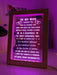 To My Wife I Choose You Motivational Quote Timber Frame USB 3D LED Night Light Lamp - KustomboxNight Lights & Ambient LightingKustomboxTimber Frame Light - $34.99