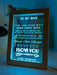 To My Wife I Love You Motivational Quote Timber Frame USB 3D LED Night Light Lamp - KustomboxNight Lights & Ambient LightingKustomboxTimber Frame Light - $34.99