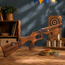 Tommy Machine Gun Wooden Rubber Band Toy Classic Timber Toy - KustomboxToys & GamesKustombox1 x Tommy Machine Gun