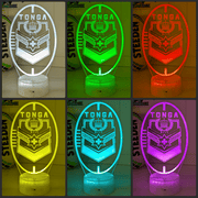 TONGA Rugby League Team Ball Shaped Personalised Name 3D LED Night Light Lamp - KustomboxNight Lights & Ambient LightingKustomboxStandard Size