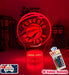 TORONTO RAPTORS BASKETBALL Team 3D LED Night Light - KustomboxNight Lights & Ambient LightingKustomboxStandard Size