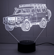 Toyota 78 Series Troop Carrier 3D LED Night Light Custom Acrylic LandCruiser Lamp - KustomboxNight Lights & Ambient LightingKustomboxStandard Size - No Personalisation