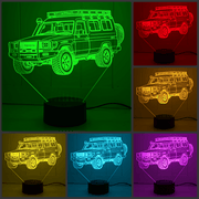 Toyota 78 Series Troop Carrier 3D LED Night Light Custom Acrylic LandCruiser Lamp - KustomboxNight Lights & Ambient LightingKustomboxStandard Size - No Personalisation