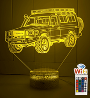 Toyota 78 Series Troop Carrier 3D LED Night Light Custom Acrylic LandCruiser Lamp - KustomboxNight Lights & Ambient LightingKustomboxStandard Size - No Personalisation