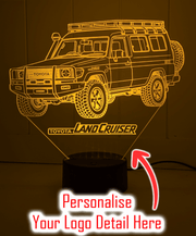 Toyota 78 Series Troop Carrier 3D LED Night Light Custom Acrylic LandCruiser Lamp - KustomboxNight Lights & Ambient LightingKustomboxStandard Size - No Personalisation