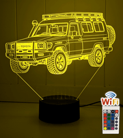 Toyota 78 Series Troop Carrier 3D LED Night Light Custom Acrylic LandCruiser Lamp - KustomboxNight Lights & Ambient LightingKustomboxStandard Size - No Personalisation