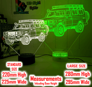 Toyota 78 Series Troop Carrier 3D LED Night Light Custom Acrylic LandCruiser Lamp - KustomboxNight Lights & Ambient LightingKustomboxStandard Size - No Personalisation