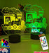 Train Personalised Name 3D LED Night Light Lamp - KustomboxNight Lights & Ambient LightingKustomboxStandard No NameWhite Crack Base