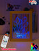 Tulip Flower Garden Personalised Name Timber Frame USB 3D LED Night Light Lamp - KustomboxNight Lights & Ambient LightingKustomboxTimber Frame Light - $34.99