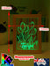 Tulip Flower Garden Personalised Name Timber Frame USB 3D LED Night Light Lamp - KustomboxNight Lights & Ambient LightingKustomboxTimber Frame Light - $34.99