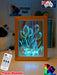 Tulip Flower Garden Personalised Name Timber Frame USB 3D LED Night Light Lamp - KustomboxNight Lights & Ambient LightingKustomboxTimber Frame Light - $34.99
