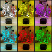 UNICORN PONY 3D LED Night Light Childrens Bedroom Lamp - KustomboxNight Lights & Ambient LightingKustomboxStandard Size