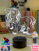 Unicorn Pony Personalised Name 3D LED Night Light Childs Room Lamp - KustomboxNight Lights & Ambient LightingKustomboxStandard Size No Name
