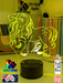 Unicorn Pony Personalised Name 3D LED Night Light Childs Room Lamp - KustomboxNight Lights & Ambient LightingKustomboxStandard Size No Name