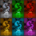 Unicorn Pony Personalised Name 3D LED Night Light Lamp - KustomboxNight Lights & Ambient LightingKustomboxStandard Size - No Name
