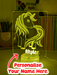 Unicorn Pony Personalised Name 3D LED Night Light Lamp - KustomboxNight Lights & Ambient LightingKustomboxStandard Size - No Name