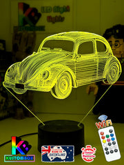 VW Beetle Volkswagon 60's Model 3D LED Night Light Lamp - KustomboxNight Lights & Ambient LightingKustomboxStandard Size
