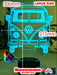 VW Kombi Van Front Personalised Name 3D LED Night Light Lamp - KustomboxNight Lights & Ambient LightingKustomboxStandard Light - No Name