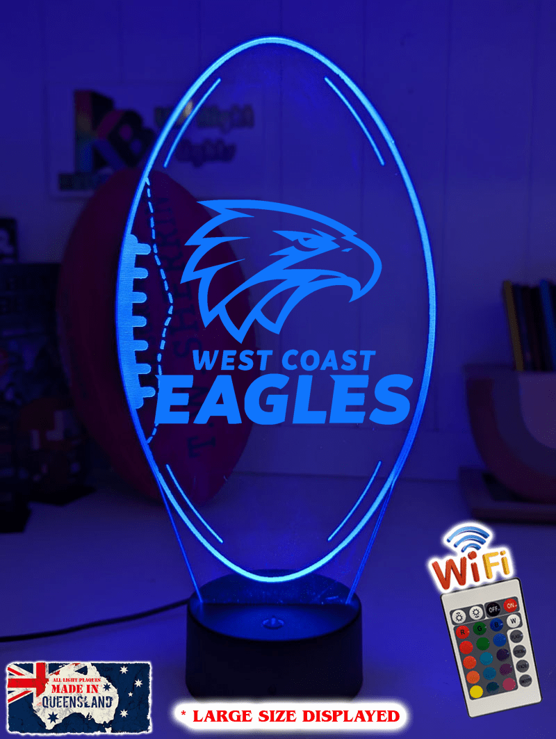 West Coast Eagles Australian Football Club 3D LED Night Light - KustomboxNight Lights & Ambient LightingKustomboxStandard Size