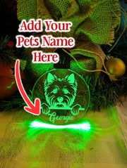 West Highland Terrier Westie Dog Personalised Christmas Bauble Decoration - KustomboxNight Lights & Ambient LightingKustomboxBauble - Standard Size