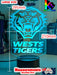 WEST TIGERS Rugby League Football Club 3d LED Night Light Lamp - KustomboxNight Lights & Ambient LightingKustomboxStandard Size