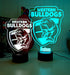 WESTERN BULLDOGS Australian Football Club 3D LED Night Light - KustomboxNight Lights & Ambient LightingKustomboxStandard Size