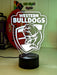 WESTERN BULLDOGS Australian Football Club 3D LED Night Light - KustomboxNight Lights & Ambient LightingKustomboxStandard Size