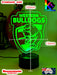 WESTERN BULLDOGS Australian Football Club 3D LED Night Light - KustomboxNight Lights & Ambient LightingKustomboxStandard Size
