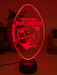 Western Bulldogs Australian Football Club 3D LED Night Light - KustomboxNight Lights & Ambient LightingKustomboxStandard Size