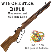 Winchester Rifle Gun Wooden Rubber Band Gun Handmade Wooden Toy - KustomboxToys & GamesKustombox1 x Rifle