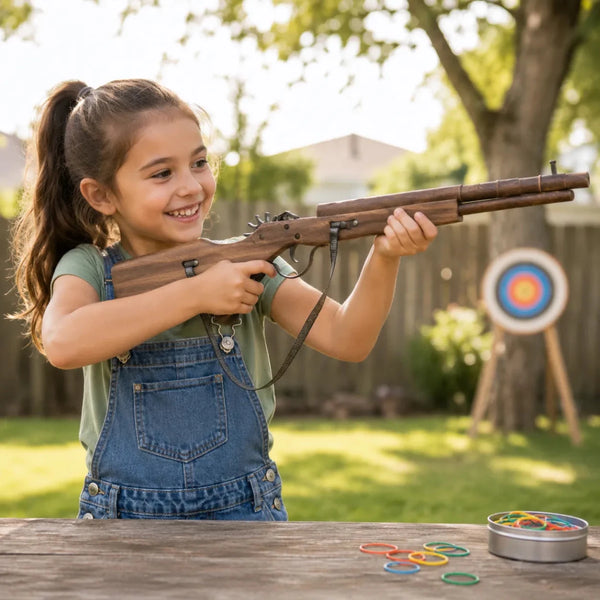 Winchester Rifle Wooden Rubber Band Gun Toy - KustomboxToys & GamesKustombox1 x Winchester Rifle