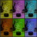 Winnie the Pooh Bear Love Frame 3D LED Night Light Lamp - KustomboxNight Lights & Ambient LightingKustomboxStandard Size