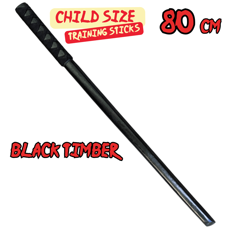Wooden Daito Bokken Kendo Samurai Katana Practice Training Sword - Kustomboxwooden training swordKustomboxPlain Black 80cm