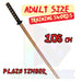 Wooden Training Sword Datio Bokken Kendo Samurai Katana Practice Sticks 101cm NEW - Kustomboxwooden training swordKustomboxPlain Black 80cm