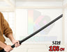 Wooden Training Sword Datio Bokken Kendo Samurai Katana Practice Sticks 101cm NEW - Kustomboxwooden training swordKustomboxPlain Black 80cm