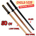 Wooden Training Sword Datio Bokken Kendo Samurai Katana Practice Sticks 101cm NEW - Kustomboxwooden training swordKustomboxPlain Black 80cm