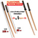 Wooden Training Sword Datio Bokken Kendo Samurai Katana Practice Sticks 101cm NEW - Kustomboxwooden training swordKustomboxPlain Black 80cm