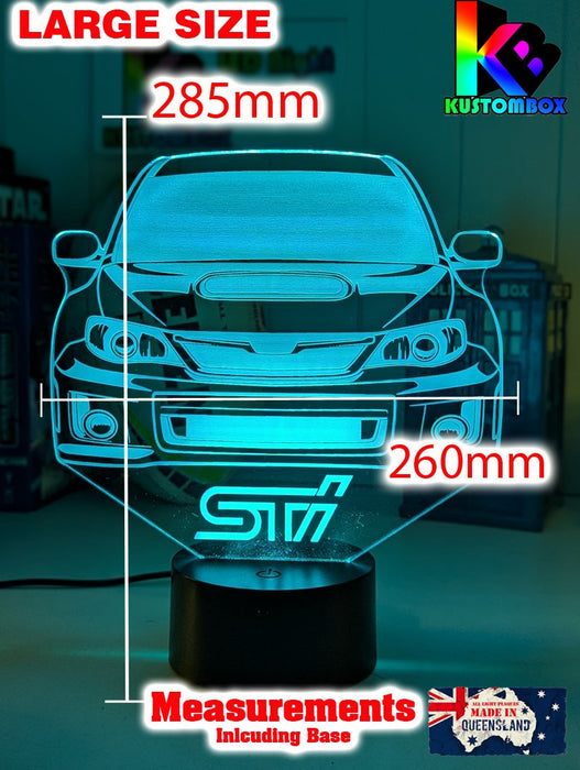 WRX Subaru Rally Car 3D LED Night Light Lamp - KustomboxNight Lights & Ambient LightingKustomboxStandard Size