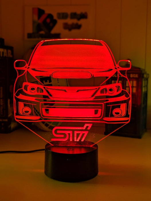 WRX Subaru Rally Car 3D LED Night Light Lamp - KustomboxNight Lights & Ambient LightingKustomboxStandard Size