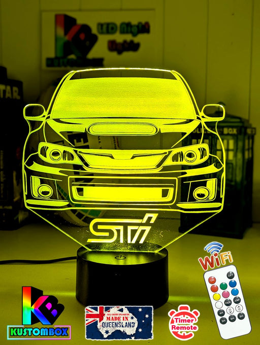 WRX Subaru Rally Car 3D LED Night Light Lamp - KustomboxNight Lights & Ambient LightingKustomboxStandard Size