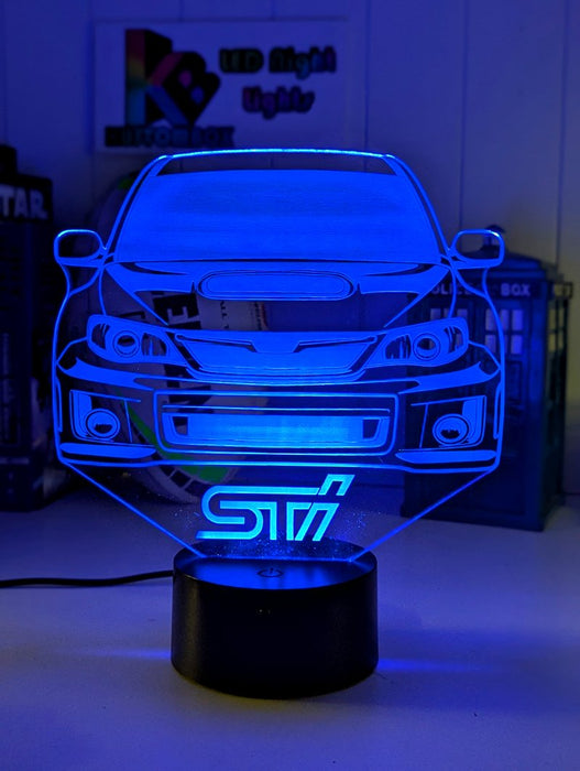 WRX Subaru Rally Car 3D LED Night Light Lamp - KustomboxNight Lights & Ambient LightingKustomboxStandard Size
