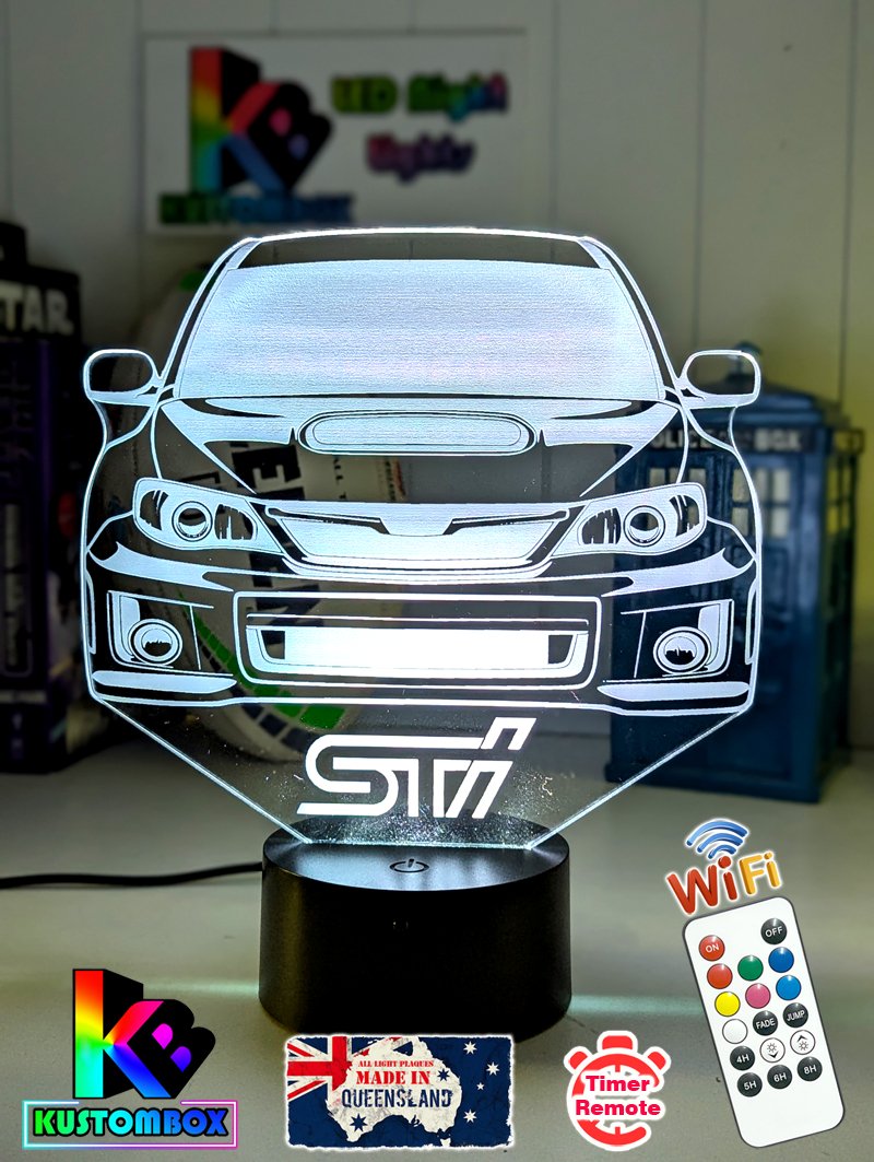WRX Subaru Rally Car 3D LED Night Light Lamp - KustomboxNight Lights & Ambient LightingKustomboxStandard Size